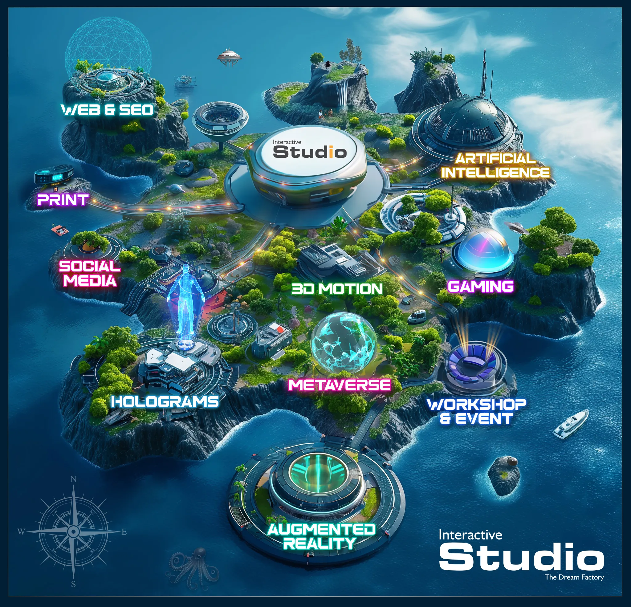 Interactive Studio Island